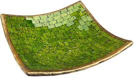 GURU SHOP Eckige Mosaikschale, Untersetzer,