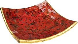 GURU SHOP Eckige Mosaikschale, Untersetzer,