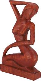 GURU SHOP Holzfigur, Statue, Deko Objekt Feng Shui 