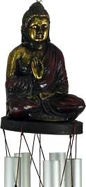 GURU SHOP Klangspiel mit Buddha - Rot, 49x9x9 cm