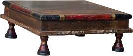 GURU SHOP Kleiner Tisch, Blumenbank, Kaffeetisch,
