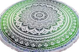 GURU SHOP Rundes Indisches Mandala Tuch, Boho