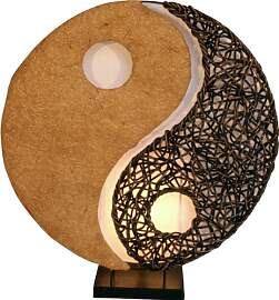 GURU SHOP Tischlampe/Tischleuchte Yin & Yang,