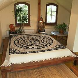 GURU SHOP Wandbehang, Wandtuch, Tagesdecke mit
