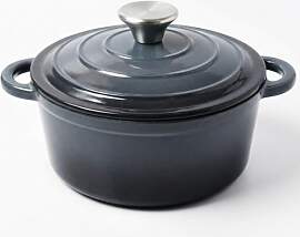 Gusseisen Topf 2L /Ø 20cm Schmortopf mit Deckel