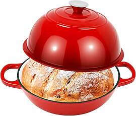 Gusseisen Topf Brot Backen,5,7L/26cm Bräter