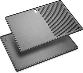 Gusseiserne Grillplatte, 43,5 x 31,5 cm,