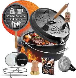 GUSSKÖNIG Dutch Oven Set–Eingebrannter Dutch