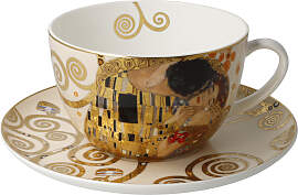 Gustav Klimt Jumbotasse mit UT Der Kuss für 500ml 