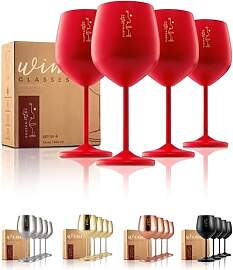 Gusto Nostro Valentinstag Weinglas mit Stiel aus