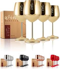 Gusto Nostro Weinglas aus Edelstahl -