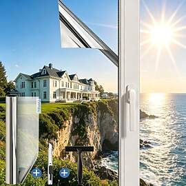Gutsurge Spiegelfolie Fenster Sichtschutz