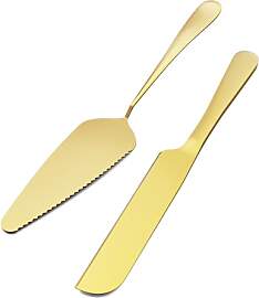 GWHOLE 2 Stück Kuchenheber Gold Tortenheber