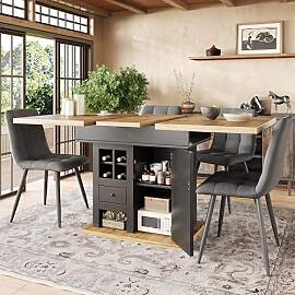 Gxffipw Esstisch Ausziehbar 110-140x80x75 cm mit