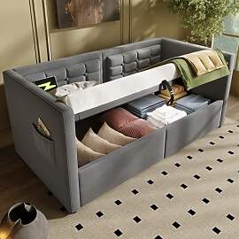 Gxffipw Schlafsofa Tagesbett 90x200 cm mit