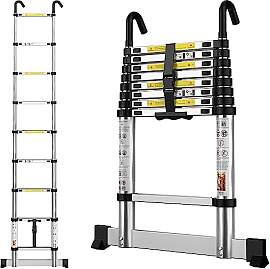 gymount Aluminium Teleskopleiter 2,6 m, Leiter
