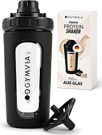 Gymvia Protein Shaker Glas 750ml mit Sieb -