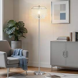 GyroVu Kristall Stehlampe Silber, Moderne