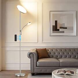 GyroVu Stehlampe Wohnzimmer, 25W Deckenfluter