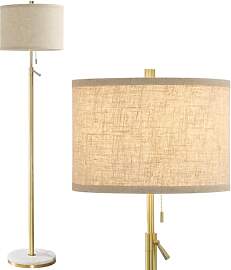 GyroVu Stehlampe Wohnzimmer Gold Stehleuchte mit