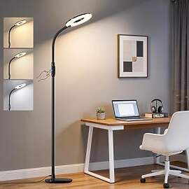 GyroVu Stehlampe Wohnzimmer Schwarz, 176cm Led