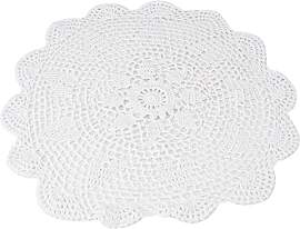 Häkeldeckchen im Vintage-Stil, runde Spitze,