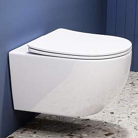 Hänge WC Spülrandlos WC Set aus