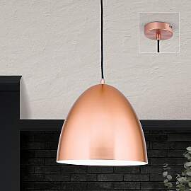 Hängeleuchte LOFT, Kupfer-matt, 30cm
