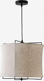 Hängende Deckenlampe Aus Leinen Alfie Beige
