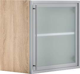 Hängeschrank OPTIFIT, silber (alu, eichefarben),