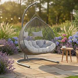 Hängesessel Bari Grau