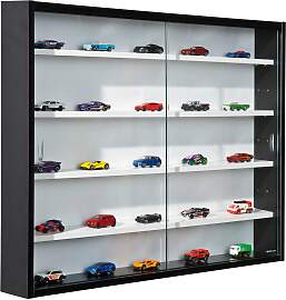 Hängevitrine in Schwarz