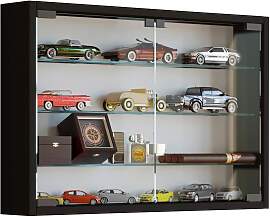 Hängevitrine Mandosa M ca. 60x40x10 cm Schwarz