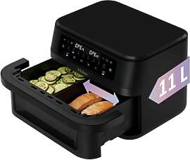 Haier Heißluftfritteuse Flex | 11 L Airfryer Dual 