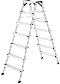 Hailo D60 StandardLine Alu-Doppelstufenleiter -