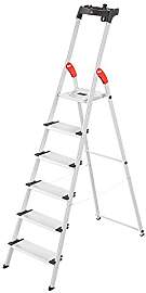 Hailo L80 ComfortLine Alu-Sicherheits-Stehleiter - 