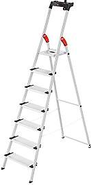 Hailo L80 ComfortLine Alu-Sicherheits-Stehleiter - 