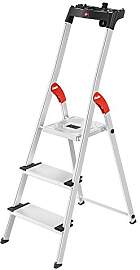 Hailo L80 ComfortLine Alu Sicherheits-Stehleiter - 