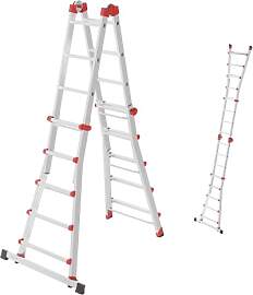 Hailo M80 Alu-Multifunktionsleiter - Schiebeleiter 