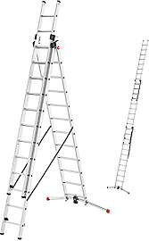 Hailo S100 ProfiLOT 3-teilige Alu-Kombileiter mit