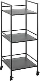 HAKU Beistelltisch auf Rollen 3 Etagen Bartisch