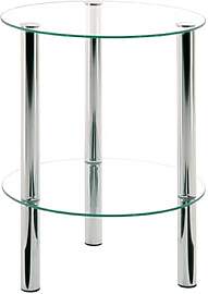 HAKU Beistelltisch rund Chrom, Metall