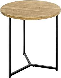 HAKU Beistelltisch rund Eiche Massivholz Metall