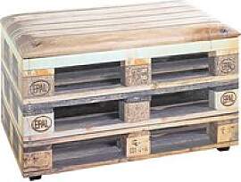 HAKU Möbel Sitztruhe 25978 Motiv Palette 2 Holz
