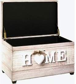 HAKU Möbel Sitztruhe 52923 Motiv Home Holz 58,0 cm