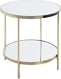 HAKU runder Beistelltisch vermessingt Metall