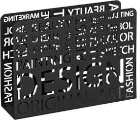 HAKU Zeitschriftenkorb Metall schwarz