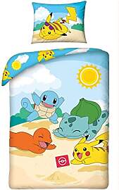 Halantex Pokemon Bettwäsche Set Pikachu Kinder