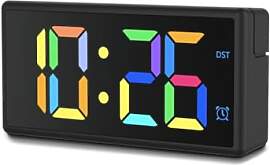 Hama Digitaler Wecker Ibiza, Multicolor-Display,