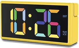 Hama Digitaler Wecker Ibiza, Multicolor-Display,